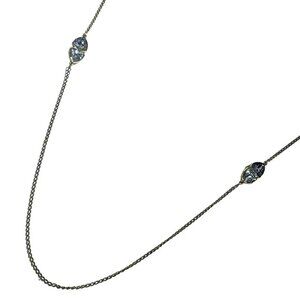 Auth SWAROVSKI - Gold Clear Hardware Swarovski Crystal Necklace